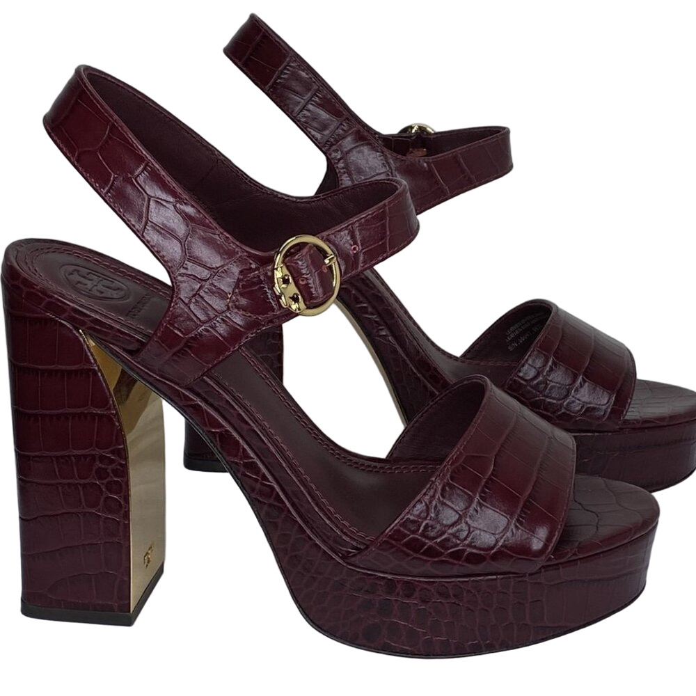 Tory Burch Women’s Martine Platform Sandals Purple Size 8.5C